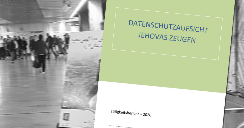 Cover des Tätigkeitsberichts der Datenschutzaufsicht Jehovas Zeugen für das Jahr 2020