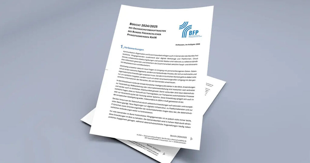 Titelseite des Tätigkeitsberichts 2024/2025
